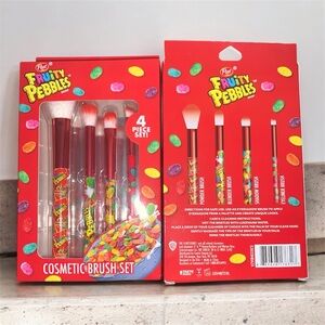 Fruity Pebble Cosmetic Brush Set - 4 Pieces